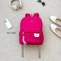 Tweelyforbag Jessy Backpack (Laptop 12inch) Tas Ransel Wanita Hot Pink
