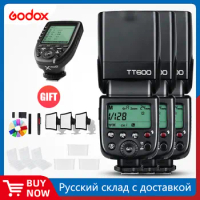 3x Godox TT600 Built-in Receive Camera Flash Speedlite with Xpro Transmitter