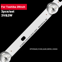 3V 2W 565mm TV Backlight Strip For Toshiba 29inch SVT290A05_P1300_6LED_REV02_130304 3pcs/Set LED Light Bar 29P1300VT