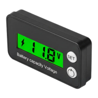 Đồng hồ đo điện áp kỹ thuật số DC 8~100V màn hình LCD với bảo vệ cực tính ngược