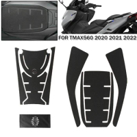Motorcycle PVC Tank Pad Protector For Yamaha TMAX 560 TMAX560 2020 2021 2022 Sticker Decal Gas Fuel Knee Grip Traction Side Pads