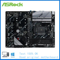 For ASRock X570 Phantom Gaming 4 Computer USB3.0 M.2 Nvme SSD Motherboard AM4 DDR4 X570 Desktop Mainboard Used