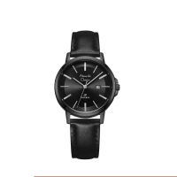 Jam Tangan Ori Wanita Alexandre Christie Primo Steel AC 1036 LDLIPBA Black Dial Black Leather Strap 