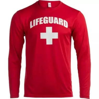 Kaos Tshirt Baju Murah Combed 30 Distro LENGAN PANJANG Lifeguard rescue safety first selamat Life gu