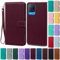 For OPPO A54 Case A54 5G Wallet Leather Flip Case For OPPO A54 5G Case CPH2239 CPH2195 OPPOA54 A 54 Shockproof Phone Case Fundas