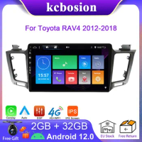 Kcbosion 2 din Android 12 Auto Radio For Toyota RAV4 2012-2018 Carplay IPS DSP 4G Car Multimedia GPS 2din autoradio SWC BT Wifi