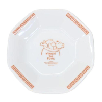 【小禮堂】Disney 迪士尼 小熊維尼 陶瓷八角盤 - 中華風格款(平輸品)