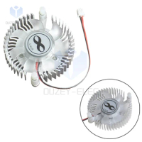 DC 5V 12V Aluminum Alloy Heatsink with Fan High Power Led Heat Dissipation Fan for DIY Desktop PC 5W 10W Cooling Cooler