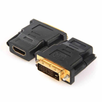 DVI-D DVI-I Male to HDMI-Compatible Female Video Adapter Connector,Graphics Card GPU Laptop DVI to LED Monitor HDTV Display