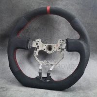 Alcantara Leather Steering Wheel For TOYOTA GT86 SUBARU BRZ SCION Flat Bottom