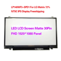 LP140WF3-SPD1 For LG Matrix NTSC IPS LED LCD Screen Matte 30Pin FHD 1920*1080 Panel