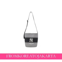 eM LB Varsity Lettering Canvas Bucket Bag - NY Black