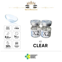 SOFTLENS X2 CLEAR 1 TAHUN MINUS -0.50 S/D -20.00 BY EXOTICON -7.50