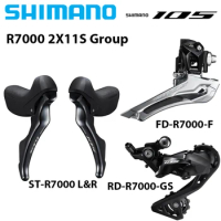 SHIMANO 105 R7000 2X11S Groupset Hydraulic Disc Brake DUAL CONTROL LEVER Rear Derailleur Front Derailleur for MTB Mountain Bike