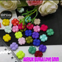 Akrilik Love  2021 Manik Akrilik Love Bunga