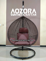 Pear Standar Ayunan Gantung Rotan Sintetis Premium Aozora