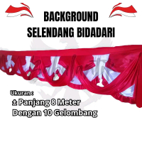BENDERA BACKGROUND MERAH PUTIH SELENDANG BIDADARI