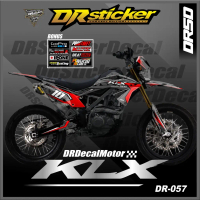 Decal Sticker Motor Cross KLX 150BF Fullbody - Dekal Stiker KLX Desain Simple DR Sticker