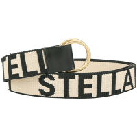 Stella McCartney 雙圈編織字母腰帶(米色)