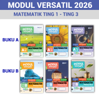 VERSATIL Matematik Tingkatan 1 2 3 Buku A + B (2026) Dwibahasa