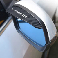 Car Carbon Fiber Texture Rearview Mirror Rain Eyebrow Sticker for Land Rover SV Range Rover Evoque VOGUE VELAR Discovery