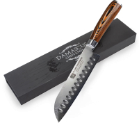 Damascus dao nhà bếp Tanto trái cây Santoku 67 lớp Dao Tiện Ích thủ công đầu bếp dao Nhật Bản VG10 f