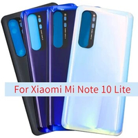 For Xiaomi Mi Note 10 lite battery Back Cover 3D Glass Panel Mi Note10 Rear Door Housing Case Adhesive