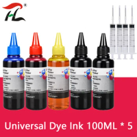 100ML Bottle Refill Ink Kit for Epson for Canon for HP for Brother Printer CISS Ink and refillable printers dye ink
