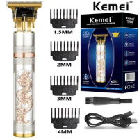 Kemei 762 metal hair trimmer for men professional beard hair clipper electric hair cutting machine rechargeable