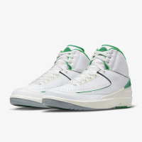 【NIKE 耐吉】籃球鞋 運動鞋 AIR JORDAN 2 RETRO 男鞋 白綠(DR8884103)