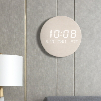 LED時鐘掛鐘 USB電子鐘 高清數字鐘掛鐘創意鐘表客廳家用臥室靜音時鐘北歐風格時尚墻鐘