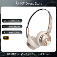 หูฟังไร้สาย, iKF-R1, ดีไซน์แฟชั่นพอร์ตโลหะป๊อป, เทคโนโลยีบลูทูธ 5.4, ระบบ ENC, ชุดหูฟังสำหรับการโทรท