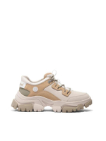 Women's Adley Way Low Lace-Up Sneaker รองเท้าผู้หญิง สีเบจ