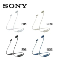 【SONY 索尼】WI-C100 無線入耳式耳機 (公司貨)#黑色-黑色