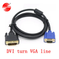 Computer DVI24+5 to VGA conversion cable DVIto vga male to VGA conversion cable 1.5m display