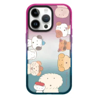Cute Animal Colorful Border Phone Case Cover for IPhone 11 12 13 14 15 Pro Max Case for IPhone 14 Pro Max