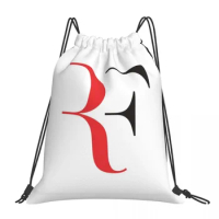 Roger Federer Backpacks Casual Portable Drawstring Bags Drawstring Bundle Pocket Sports Bag BookBag For Man Woman Students