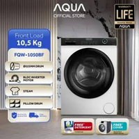 Aqua Elektronik FQW-1050BF Mesin Cuci Front Loading - 10.5 Kg - With Hijab Mode