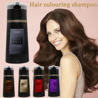 Instant Coloring Shampoo Natural Black Color For Men Women Hair Dye Herbal Brown Purple Hair Dye Hair Dye Shampoo 2024