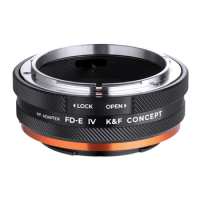 K&amp;F Concept FD-E Canon FD Mount Lens to Sony E FE Mount Camera Adapter Ring for Sony A6400 A7M3 A7R3 A7M4 A7R4