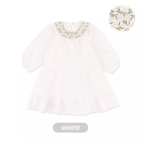 Mooi Heartmade Mooi Dress Anak Gamis Anak Perempuan Raya Collection Alara Dress - White