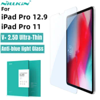 Nillkin For iPad Pro 12.9 2022/2021 Screen Protector For iPad Pro 11 2022/2021 V+ 2.5D Ultra-Thin Anti-Blue Light Tempered Glass