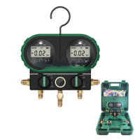 Refrigerant manifold gauge digital manifold gauge set HVAC Air conditioning refrigerant digital pressure gauge DVS60