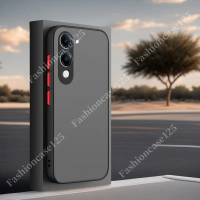 เคส Vivo Y04 4G 2025, เคสโทรศัพท์ TPU + PC, ฝาหลัง, กันชนกันกระแทก, เปลือกเกราะด้านโปร่งแสง, แฟชั่นเ