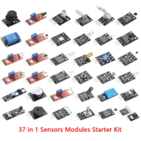 For arduino 37 in 1 Sensors Modules Starter Kit for Arduino Raspberry pi Sensor kit Robot Projects Starter UNO R3 MEGA2560