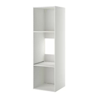 METOD 冰箱/烤箱高櫃櫃框, 白色