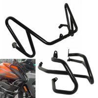 QMSTART Racing Motorcycle Upper + Lower Engine Guard Crash Bar Bumper Protector Set For KTM 390 ADV Adventure 2020 2021 2022