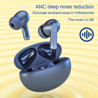 ANC Wireless Earphones Noise Cancel Earbuds Bluetooth ENC Game Headset for Realme C30s Honor X8b Xiaomi Redmi 10X Nubia Z50S Pro