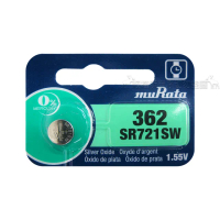 【muRata村田】SR721SW/362 1.55V 鈕扣型 氧化銀電池-5顆入(適用 SR721.V362.V532.9916...)