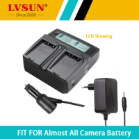 LVSUN Car Universal Camera Battery Charger for Panasonic Lumix DMC GF6 GX7 GF3 GF5 Batteries DMW-BLG10 BLG10E BLG10PP BLE